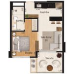 KANOAH - Planta T2 - Studio